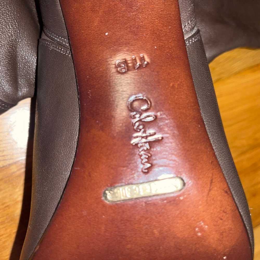Cole Haan Nike Air Tall Brown Leather Boots Size … - image 4