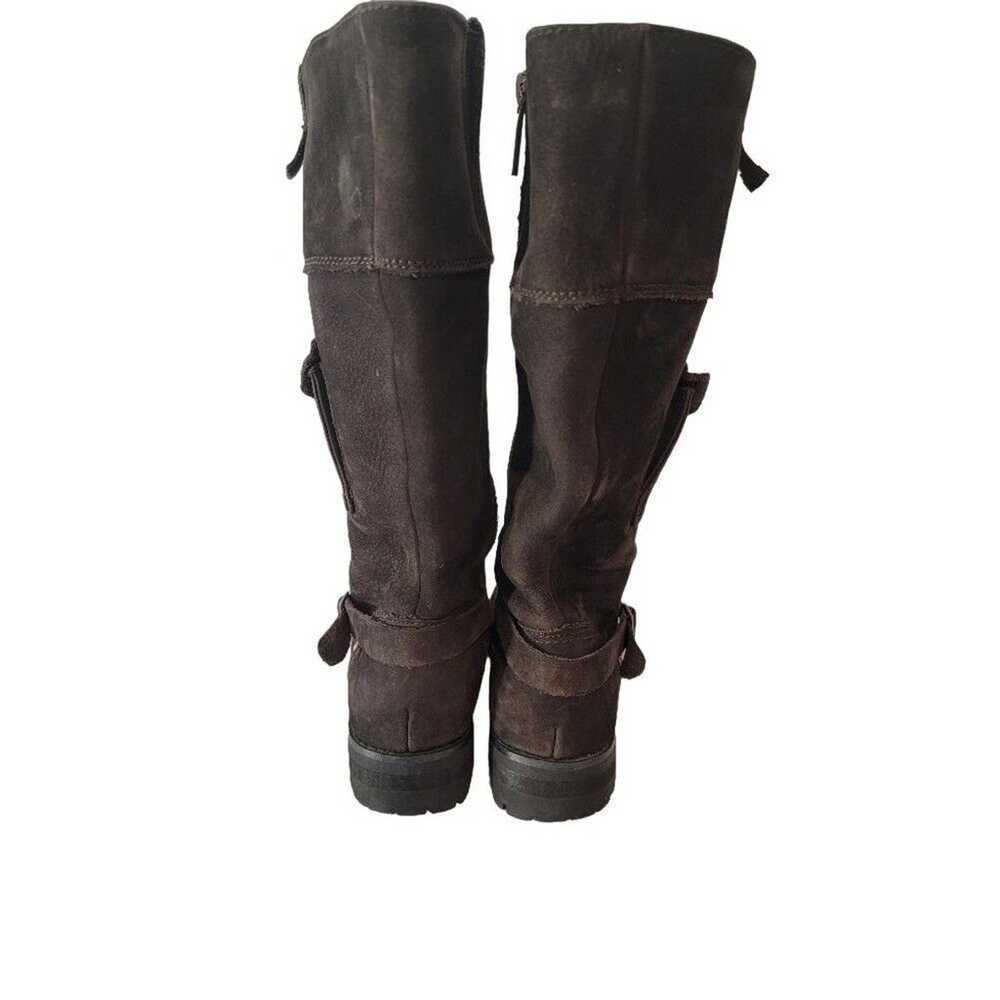 VTG Levi's Women's Suede Boots Sz 7.5 Tall Dark B… - image 4
