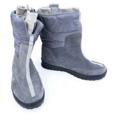 Lands End Suede Boots Gray 406465 Size 9B Winter … - image 1