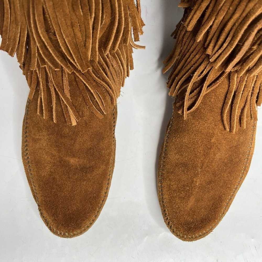 Minnetonka Moccasin Boots 5 Layer Fringe Women’s … - image 3