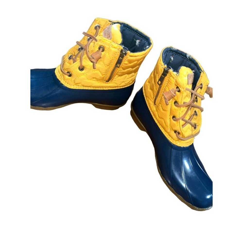 Sperry Saltwater chevron stich quilted rain boots… - image 7