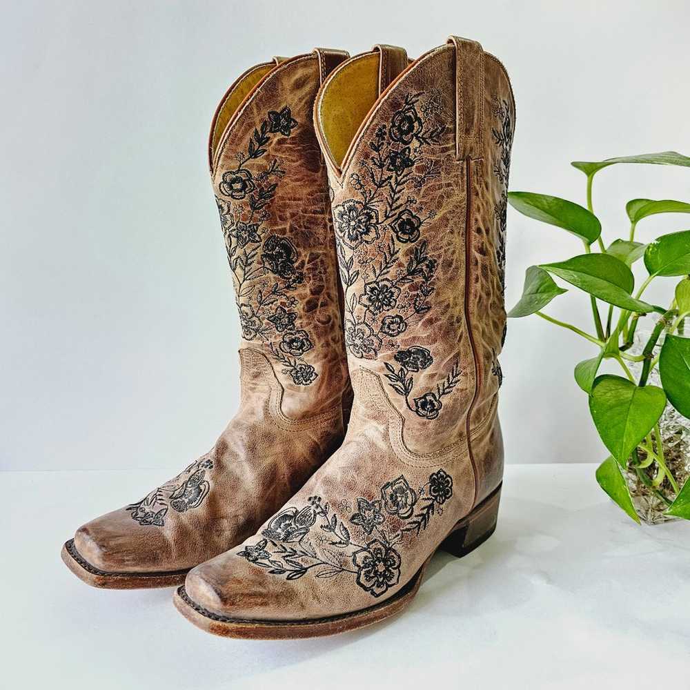 Shyanne Women's Wildflower Western Boot Square To… - image 1