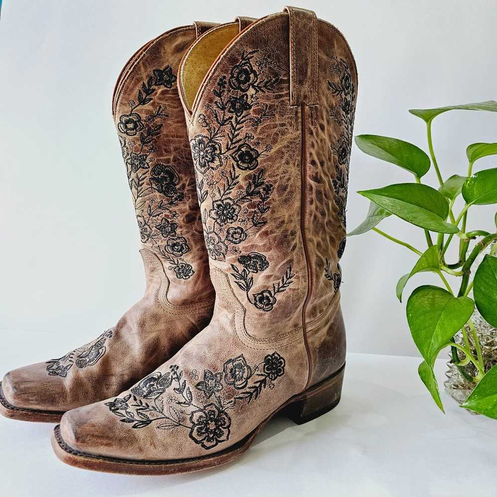 Shyanne Women's Wildflower Western Boot Square To… - image 2