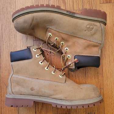 Timberland 8.5M Wheat High Top Boots Leather Chun… - image 1