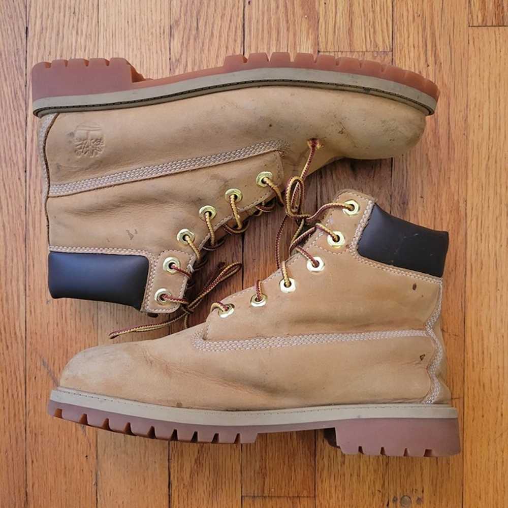 Timberland 8.5M Wheat High Top Boots Leather Chun… - image 4
