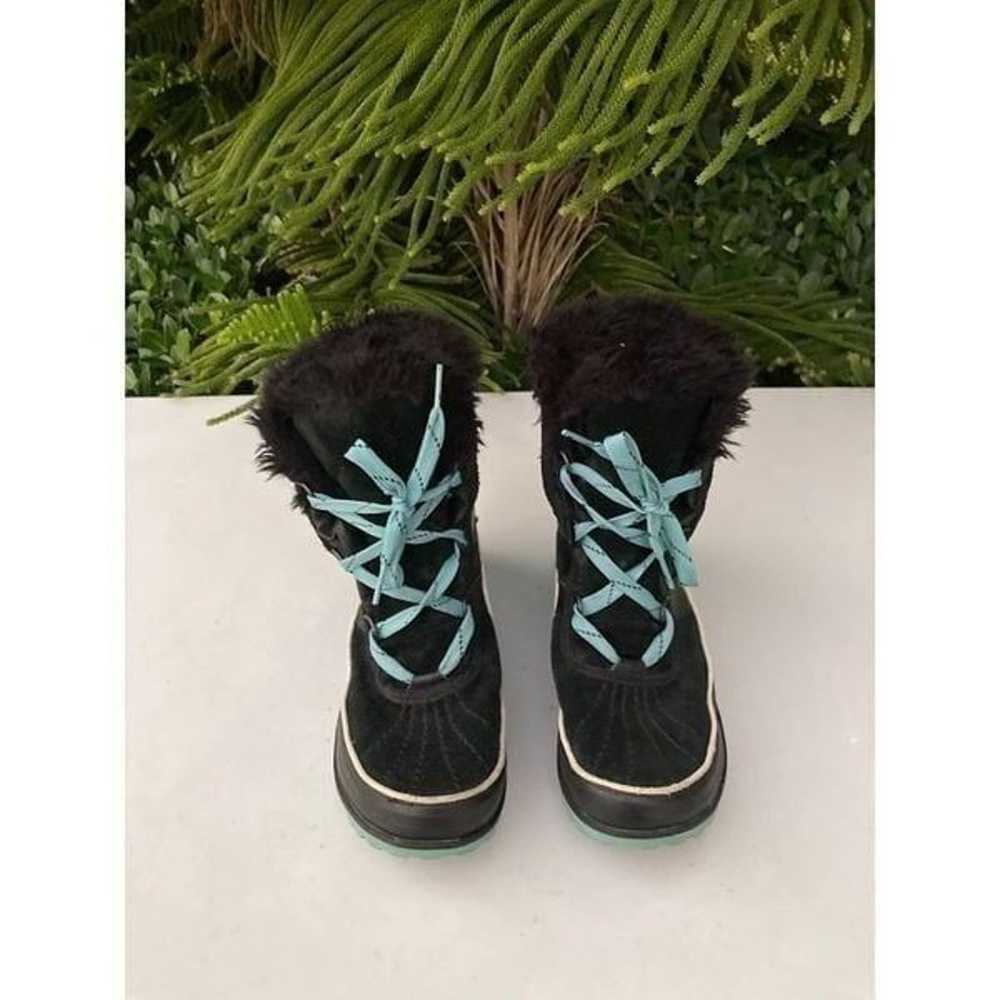 SOREL Tivoli ii Black Suede Snow Boots Womens Siz… - image 2