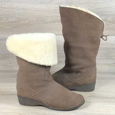 L.L. Bean Womens Size 9 M Sheepskin Wool Lined Ta… - image 1