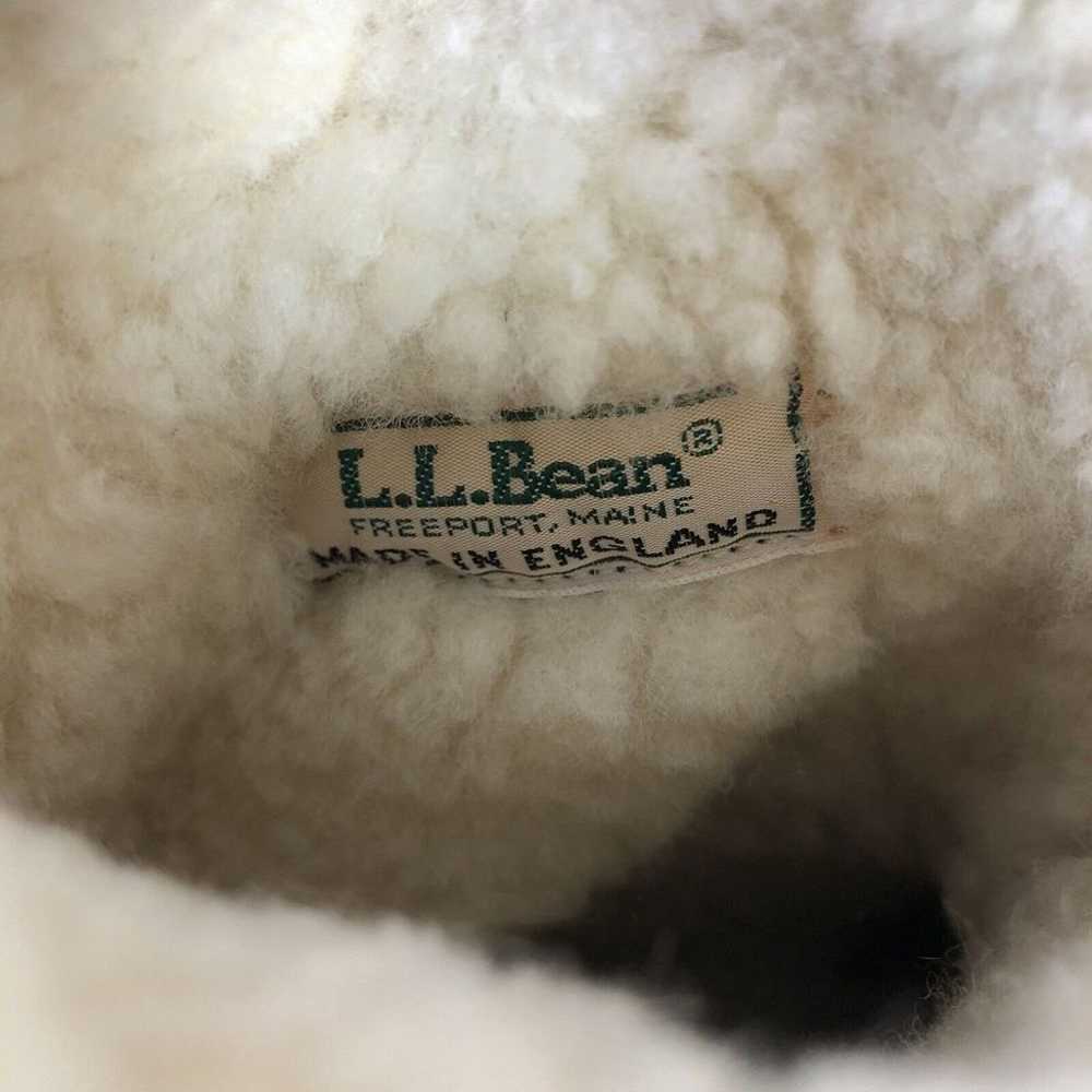 L.L. Bean Womens Size 9 M Sheepskin Wool Lined Ta… - image 8