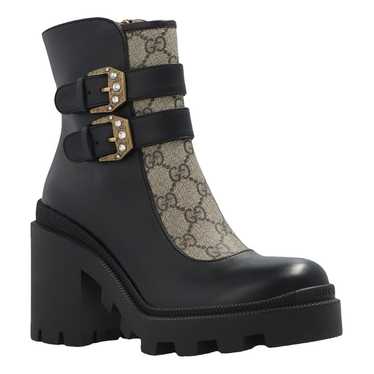 Gucci Leather biker boots - image 1