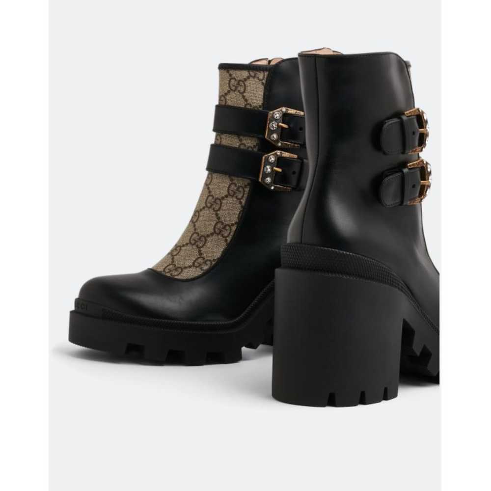 Gucci Leather biker boots - image 3