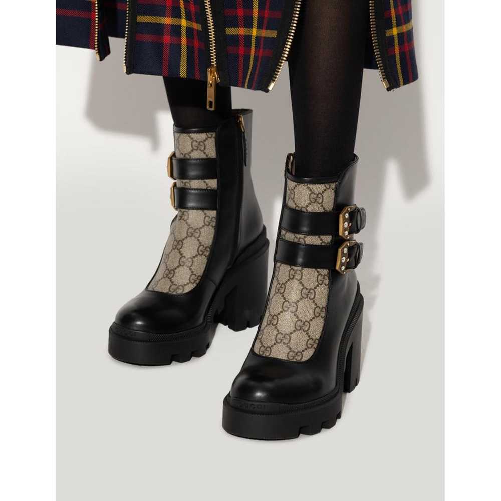 Gucci Leather biker boots - image 5