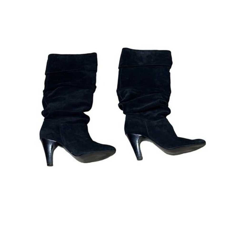 Nine West Womens Black Suede Mid Calf Boots Size … - image 2