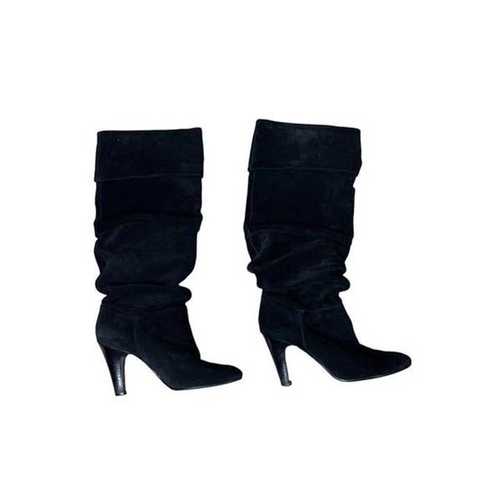 Nine West Womens Black Suede Mid Calf Boots Size … - image 3