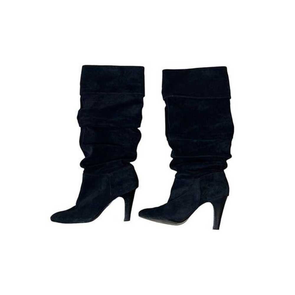 Nine West Womens Black Suede Mid Calf Boots Size … - image 4