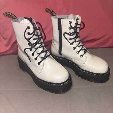 White Platform size 6 Dr. Martens Gently Used - image 1