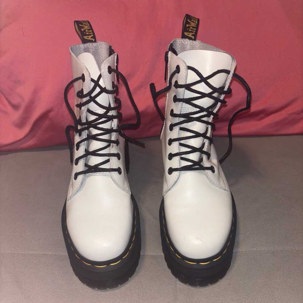 White Platform size 6 Dr. Martens Gently Used - image 2