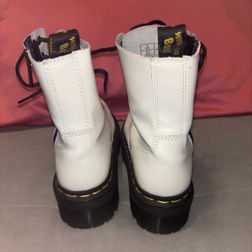 White Platform size 6 Dr. Martens Gently Used - image 4