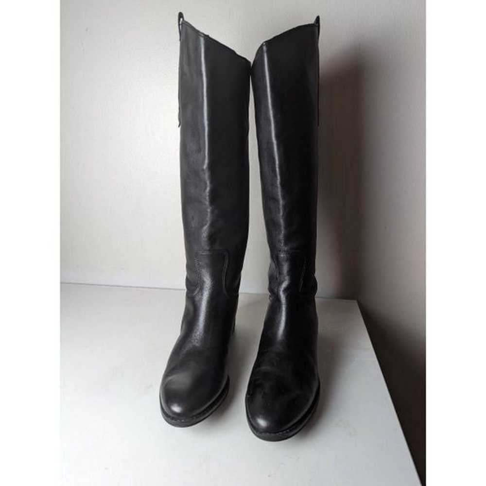 SAM EDELMAN Penny Black Leather Riding Boots Size… - image 3