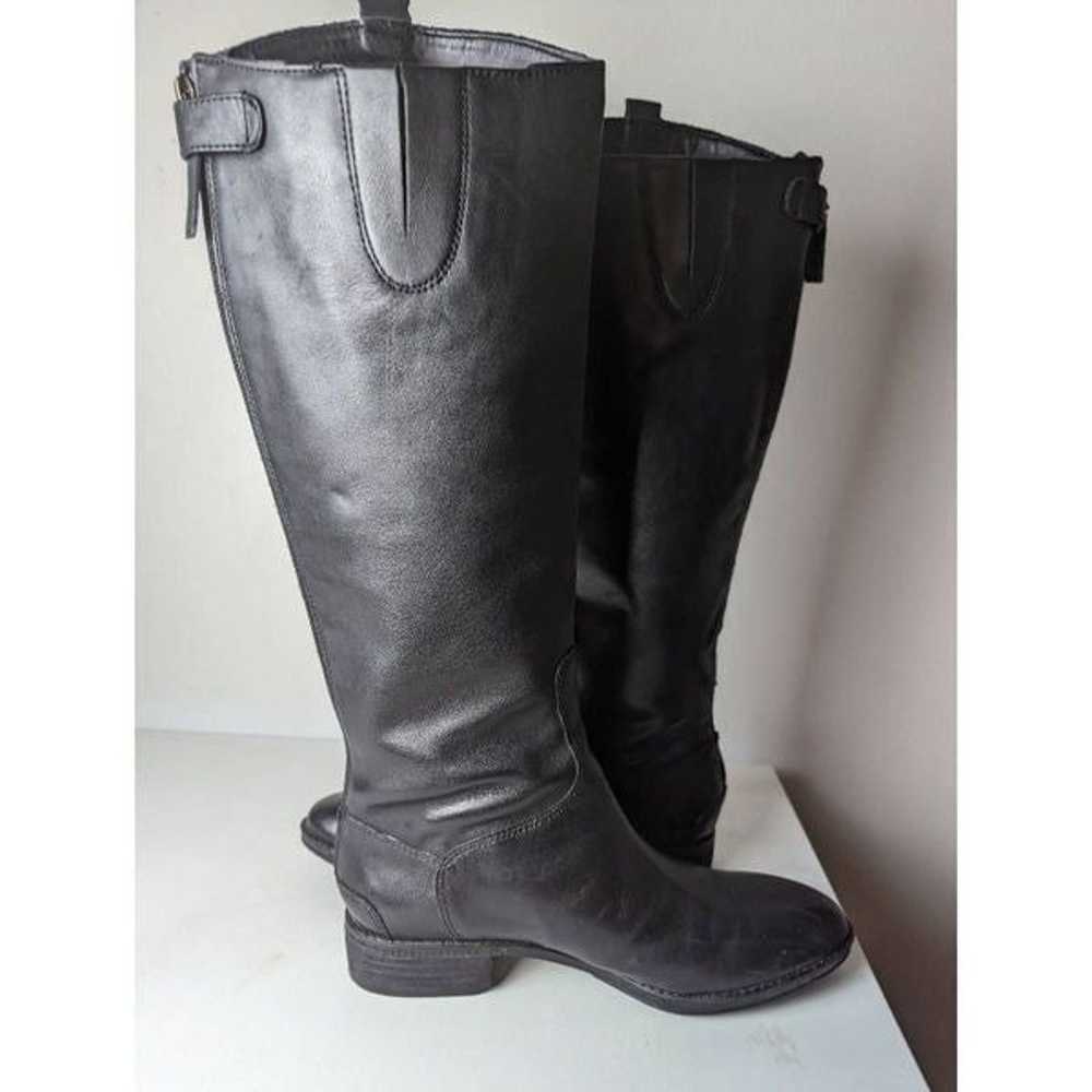 SAM EDELMAN Penny Black Leather Riding Boots Size… - image 6