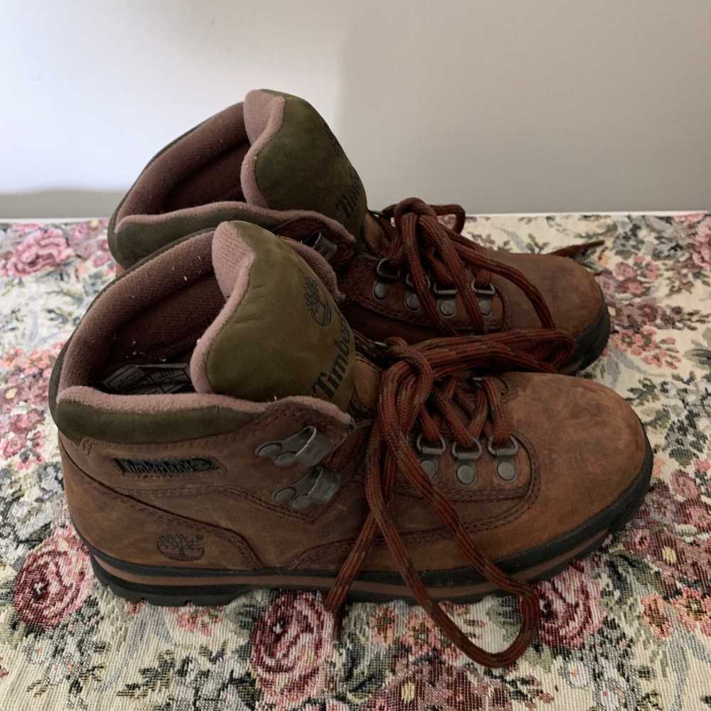 Vintage Timberland Euro Hiker Boots women’s sz 8 … - image 4