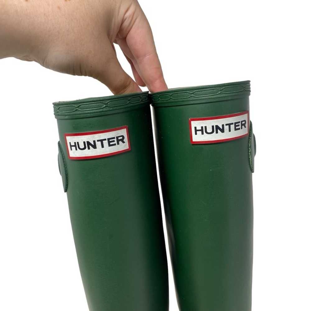 Hunter Original Tall Rain Boots Size 6 - image 4