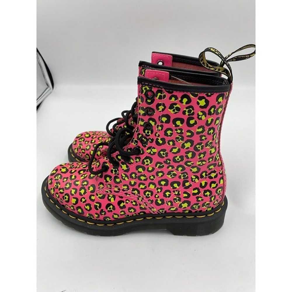 Dr. Martens Leopard Smooth Leather Lace Up Boots … - image 5