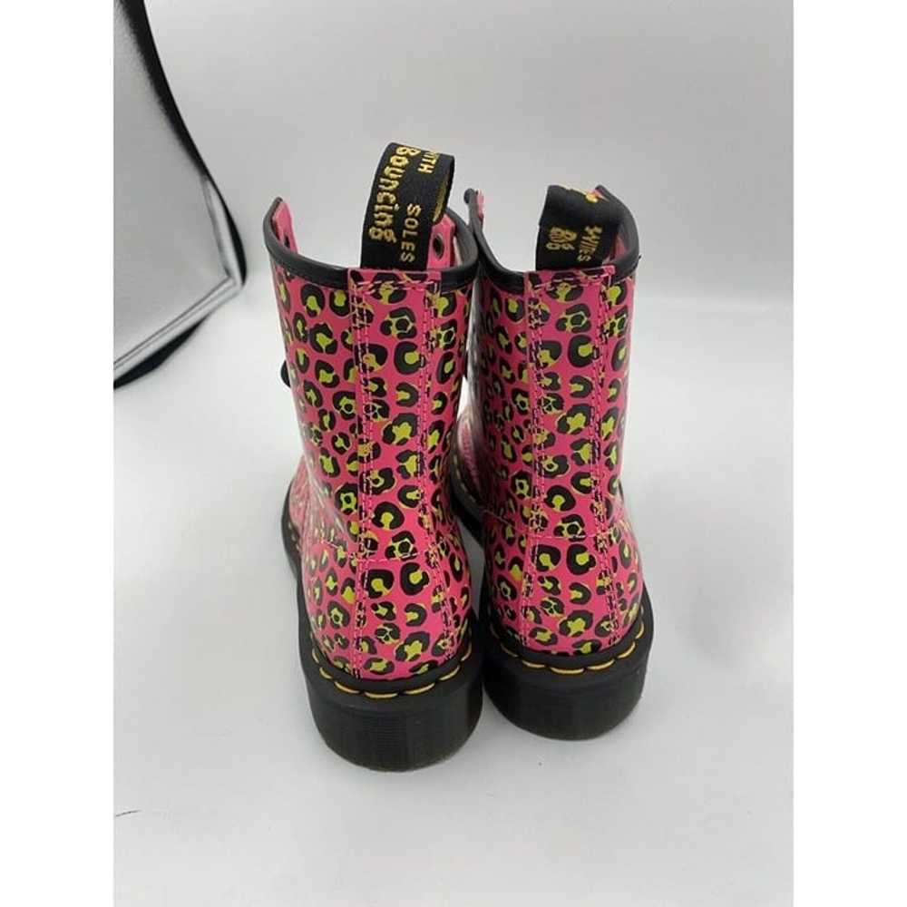 Dr. Martens Leopard Smooth Leather Lace Up Boots … - image 6