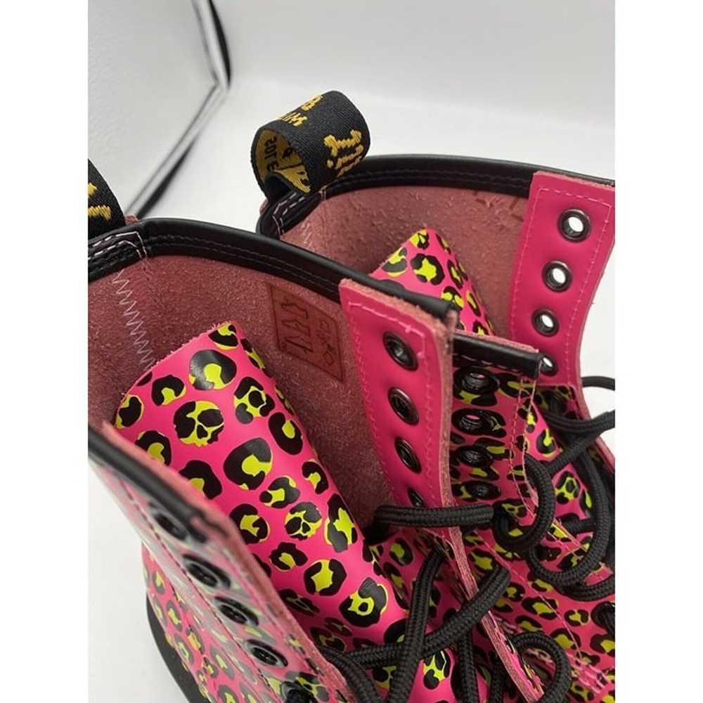 Dr. Martens Leopard Smooth Leather Lace Up Boots … - image 7