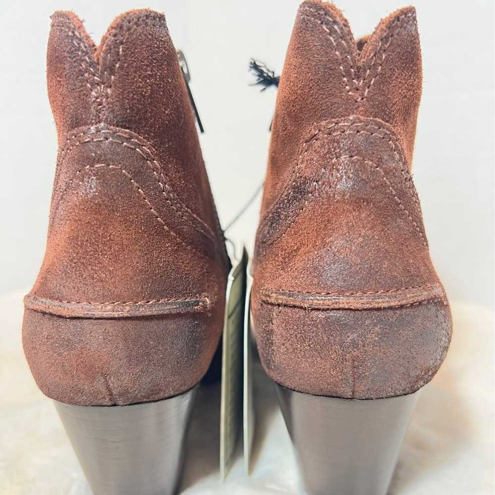Frye Reed Women’s Suede Western Ankle Boots, Dark… - image 3
