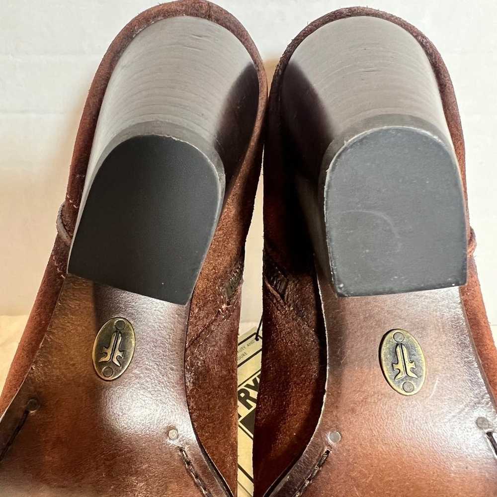 Frye Reed Women’s Suede Western Ankle Boots, Dark… - image 8