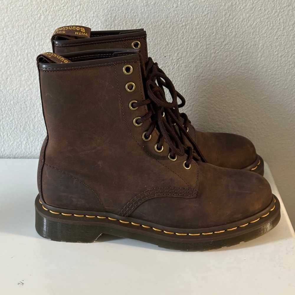 Dr Martens - 1460 Crazy Horse Leather Boots - image 3