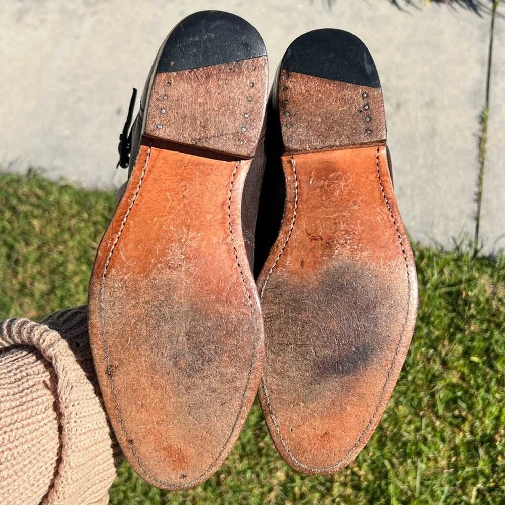 Frye Dorado Boot Size 7 Brown Italian Leather Equ… - image 12