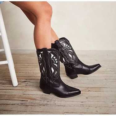Free People Black Rancho Mirage Boots 38.5