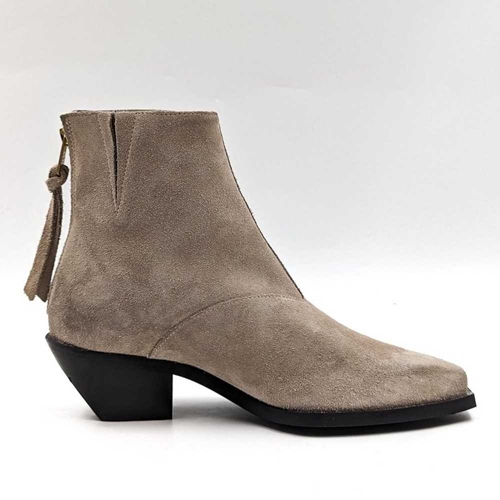 AllSaints Women Lenora Western Cowboy Grey Suede … - image 11