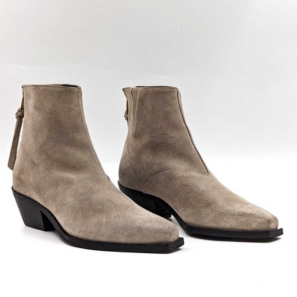 AllSaints Women Lenora Western Cowboy Grey Suede … - image 1