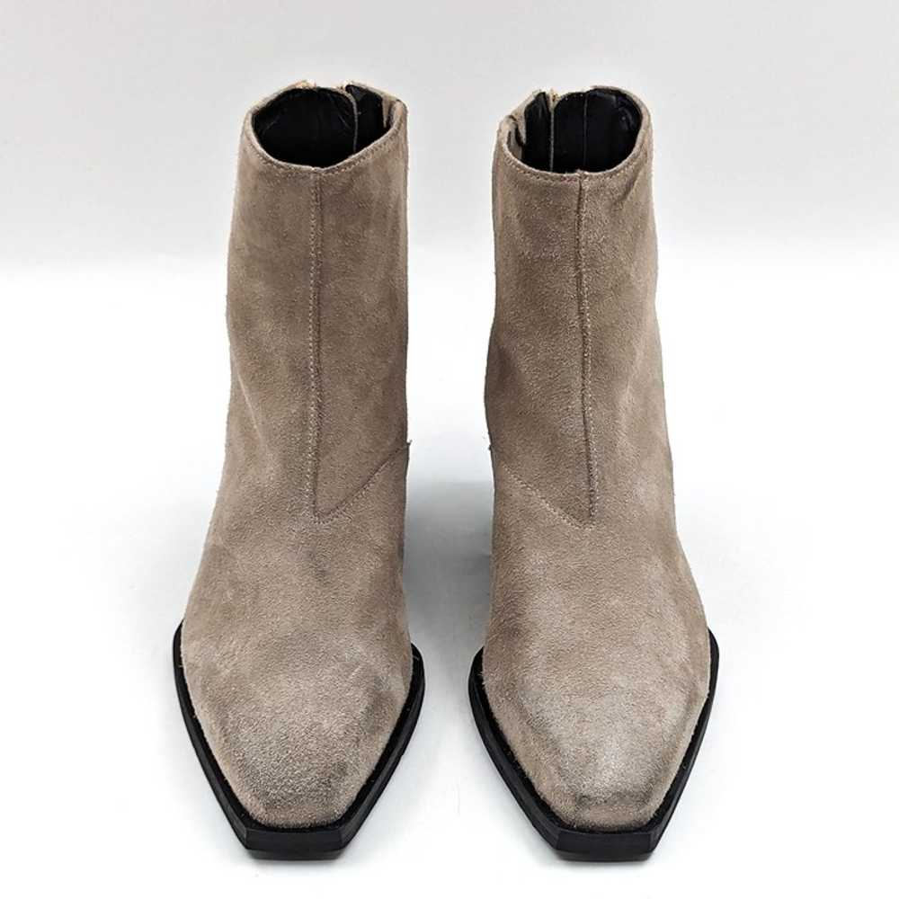 AllSaints Women Lenora Western Cowboy Grey Suede … - image 2