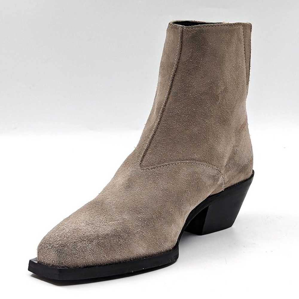 AllSaints Women Lenora Western Cowboy Grey Suede … - image 4