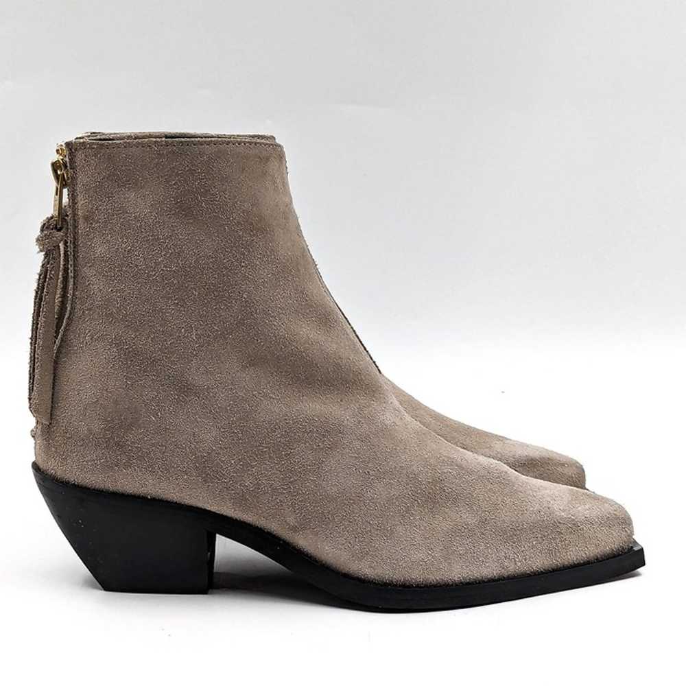 AllSaints Women Lenora Western Cowboy Grey Suede … - image 9