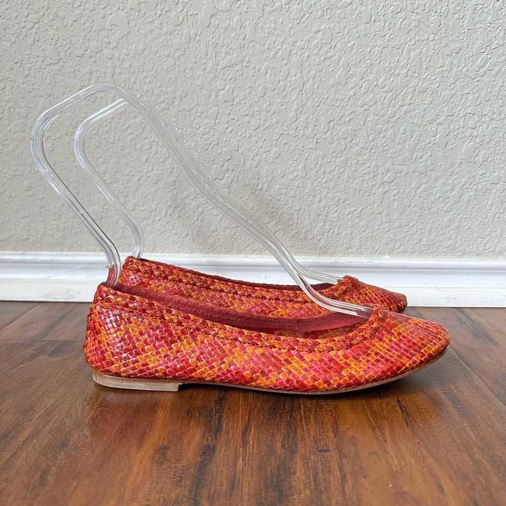PLENTY by TRACY REESE Emely Woven Leather Flats O… - image 1