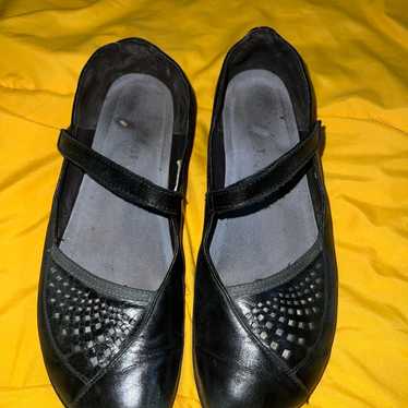 Black Naot Mary Jane Flats shoes Leather