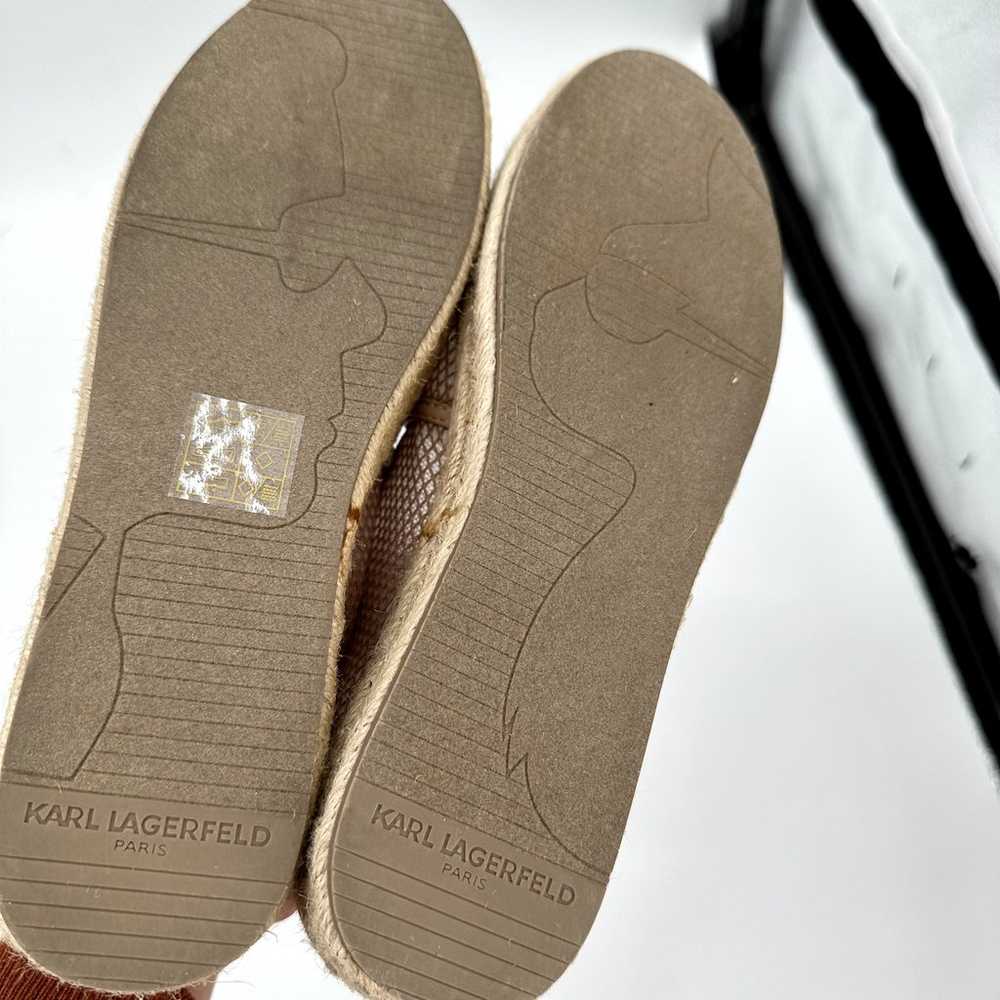 Karl Lagerfeld Adila Plaform Espadrille Flat Shoe… - image 8