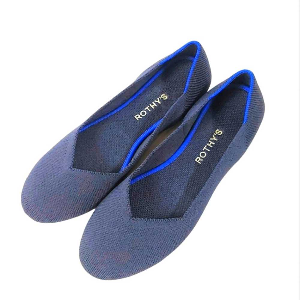 Rothy’s The Flat Round Toe Blue Shoes - image 1