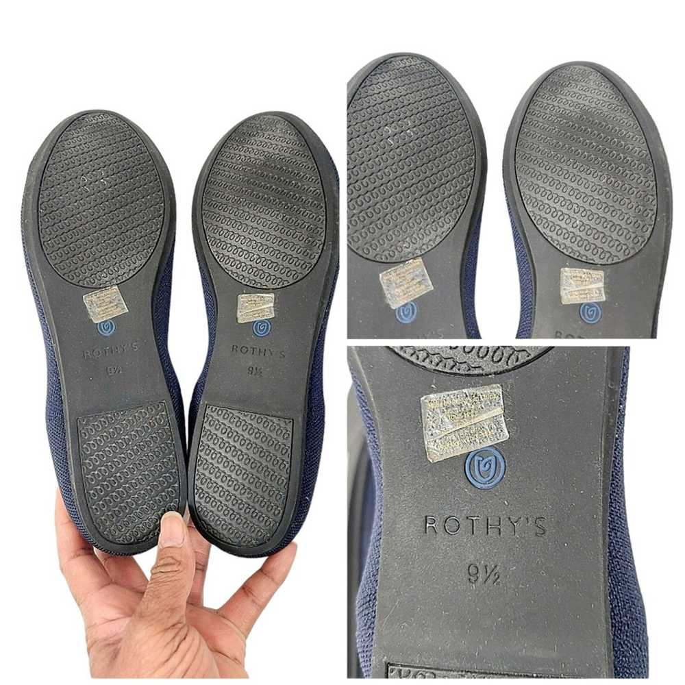 Rothy’s The Flat Round Toe Blue Shoes - image 6