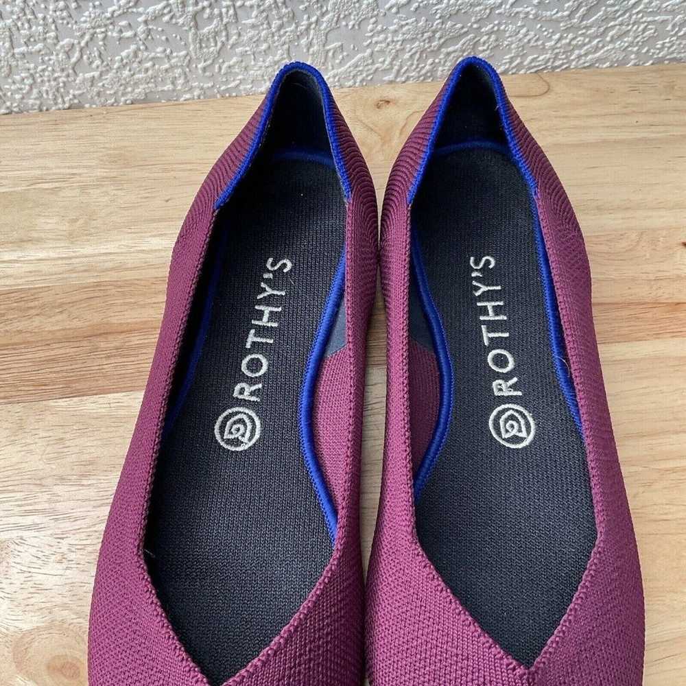 NWOT Rothy's The Point Women's Violet Knit Pointe… - image 3