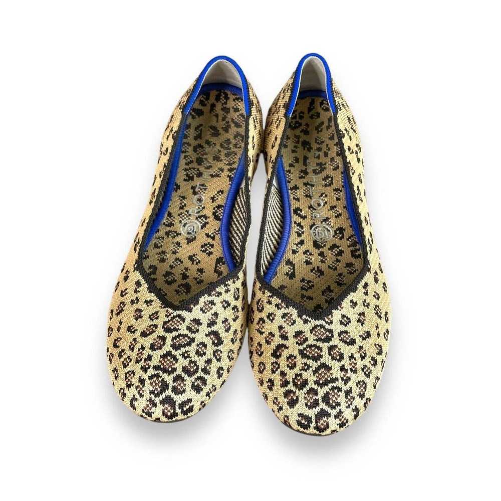 Rothys The Flat Leopard Print Ballet Flats Womens… - image 3