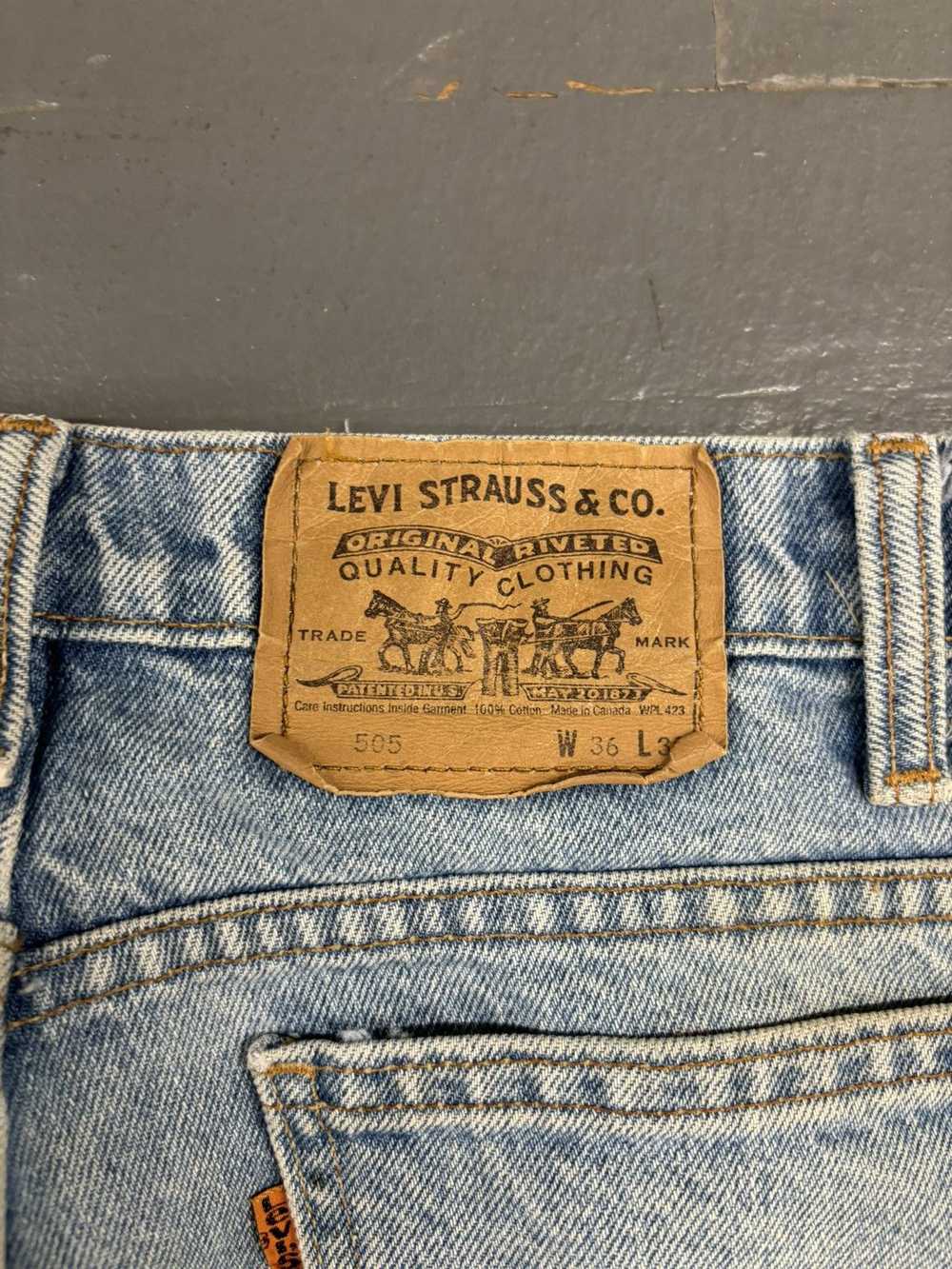Levi's × Vintage Vintage Levi’s 505 yellow tab je… - image 5