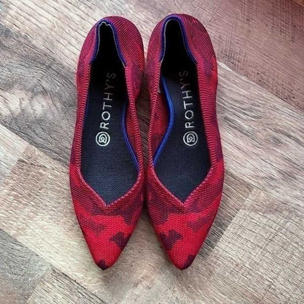 Rothy’s limited edition the point red camo flats - image 3