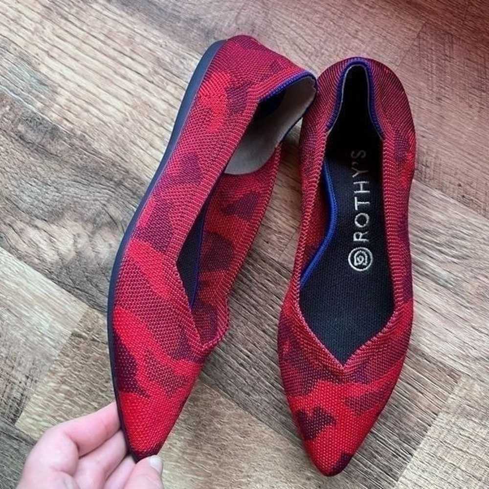 Rothy’s limited edition the point red camo flats - image 5
