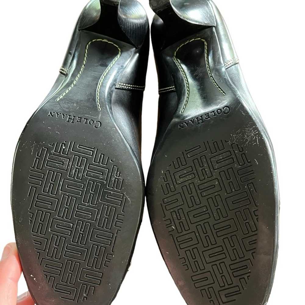 Cole Haan Women’s Size 7.5 Round Toe Black Leathe… - image 6