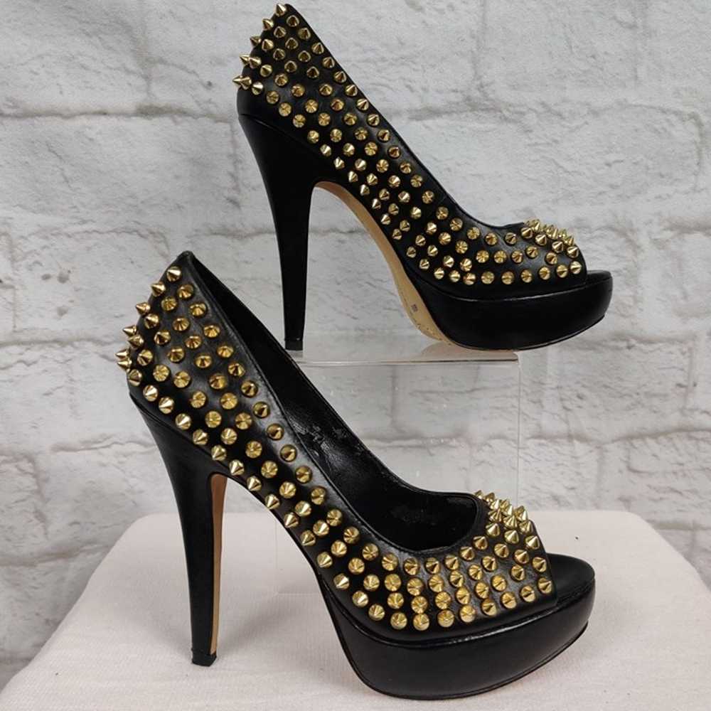 VINCE CAMUTO Womens Leather Studded Spike Platfor… - image 2